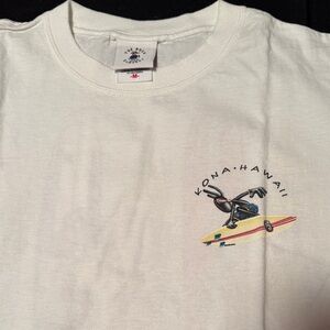 Kona Hawaii White Short Sleeve Tee